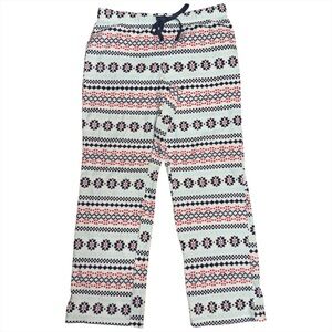 Sonoma Fleece Pajama Pants Womens Medium Holiday Print Cozy Lounge Sleep